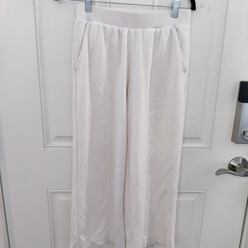 Lou & Grey Wide Leg Pants XS | Creamy White Pull On Soft